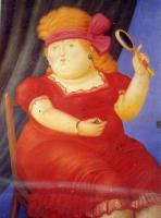 Botero, Fernando - Abstract oil painting.